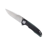 JohnnyJamie Brand Persici 1010B Black G10 Handle D2 Steel Blade Ball Bearing Folding Knife