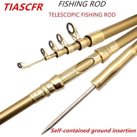 Telescopic Super hard Fishing Rod 1.8M -3.6M Portable Spinning